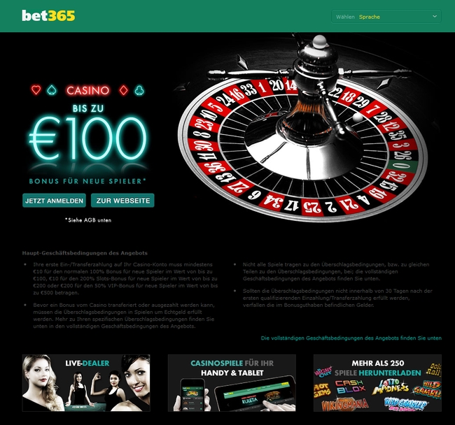 Bet365 Bonus Casino