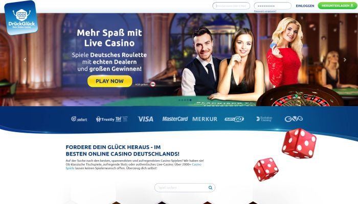 DrückGlück Casino Startseite