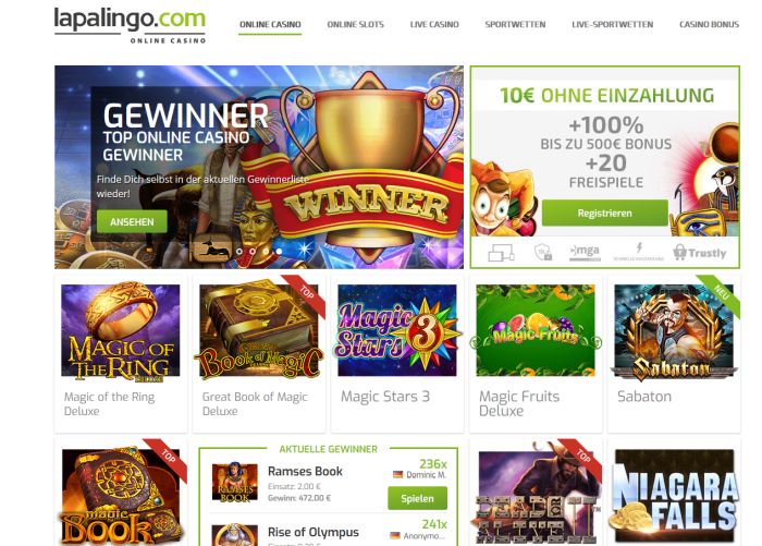 Lapalingo Casino Startseite